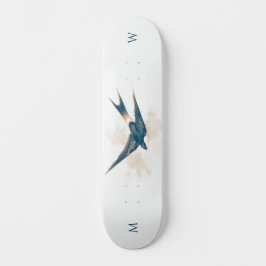 Monogrammerad Ladusvala Skateboard