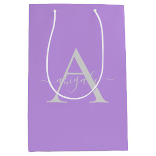 Monogrammerad Lavendel i Script Minimalistisk El