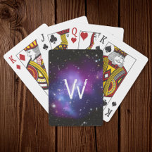 Monogrammerad lila galaxhop