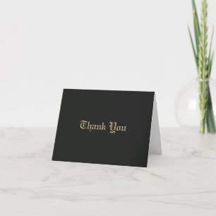 Monogrammerad Minimal Elegant Ornamenterad Svart G Tack Kort