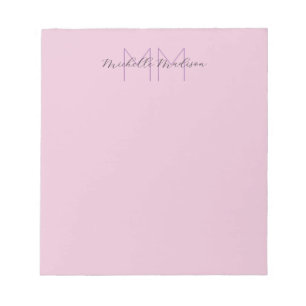 Monogrammerad modern handskriven namninitialer anteckningsblock