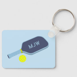 Monogrammerad Pickleball-paddle Sport Nyckelring