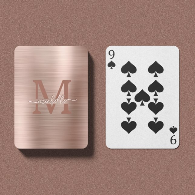 Monogrammerade lyxskivor i Brödhus Ro Guld Casinokort (Skapare uppladdad)