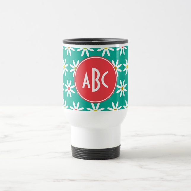 Monogrammerade prickar med tusenskönor resemugg (Center)