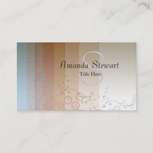 Monogrammerat Boho Abstrakt Visitenkort Visitkort