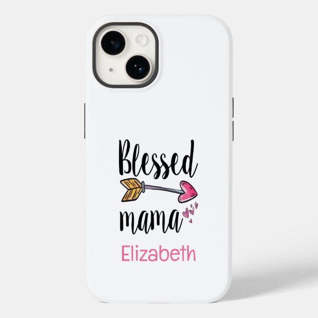 Monogrammerat namn Lycklig Mamma-present till mamm (Baksida)