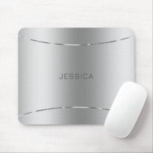 Monogrammet Metallic Silver look Background Musmatta