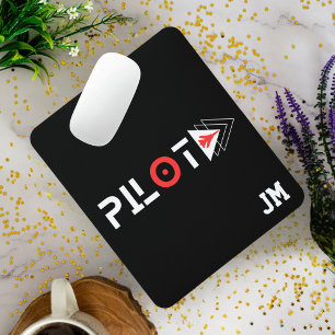 Monogrammet, minimalistiskt,Anpassningsbar,flygpla Musmatta