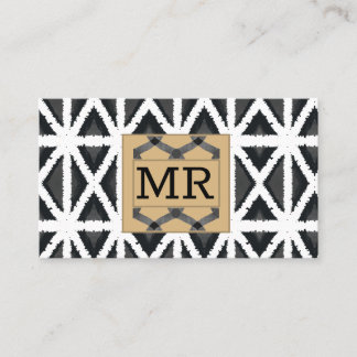 Monogrammet Modern Abstrakt Visitkort