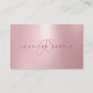 Monogrammet Modern Simple i Professionellen Ro Visitkort