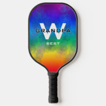 Monogrammet "Morma's Bubbles Paddle Rainbow"