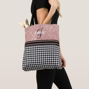 Monogrammet Ro Houndstooth namn Tygkasse