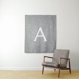 Monogrammet silver Gnistra Glitter
