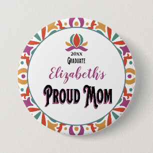 Monogrammet Studenten Proud Mamma Knapp