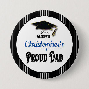 Monogrammet Studenten Proud Pappa Knapp