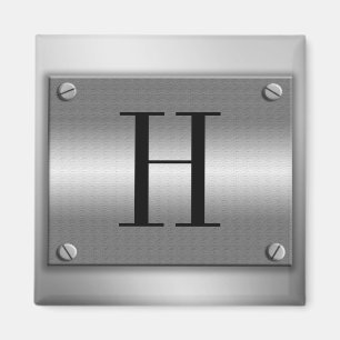Monogrammetallramen med skruvar magneten magnet