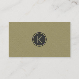 Monogrammets Oliv grönt, moderna Struktur Visitkort