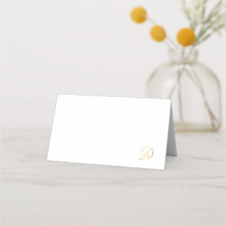 Monogrammofonkort för Middag en Blanc picnic Placeringskort