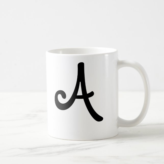Monogrammugg "A ", Kaffemugg (Höger)