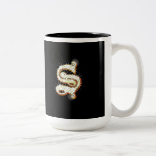 Monogrammugg för brev S Två-Tonad Mugg