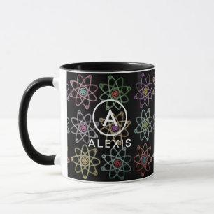 Monogramnamn Atomstruktur Vetenskap Mugg
