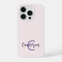 Monogramnamn Minimalistisk Enfärgad Rosé