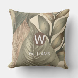 Monogramnamn Tropisk Kudde