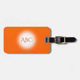 Monogramorange Bagagebricka