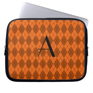 Monogramorangeargyle Laptop Sleeve