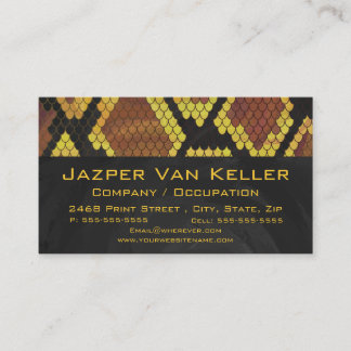 Monogramormbrunt och guld- tryck visitkort