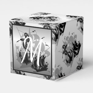 Monogrampiratfrakten & ankrar kubfavör boxas 2 presentaskar