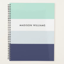 Monogramplanering för Vågrät Anpassat färgblock