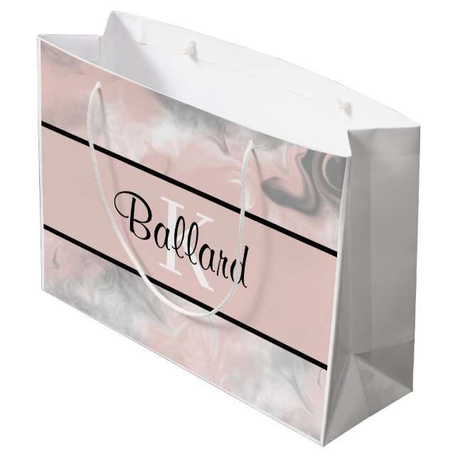 Monogrampresentbag (Baksidan Vinklad)