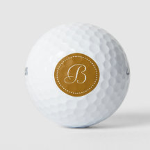 Monogramprojektionsyta Guld med punkter