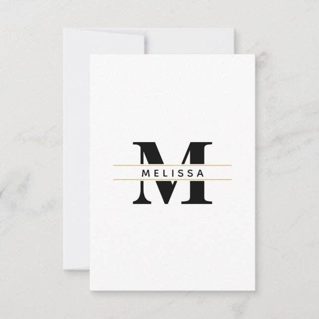 monogramradmall fet meddelande (Framsida)