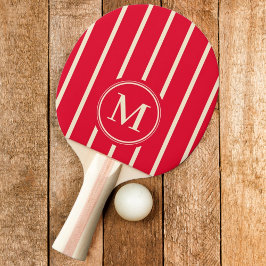 Monogramränder Plockning av körsbär Rosa färg Pingisracket