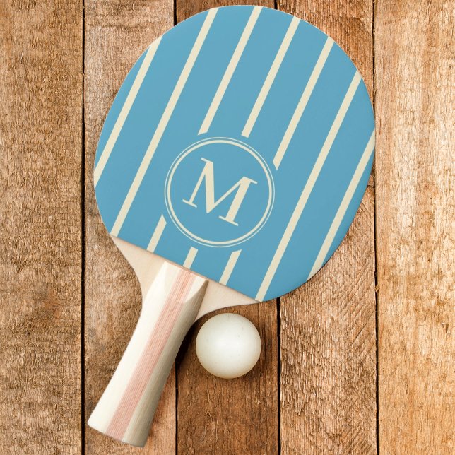 Monogramremsa Aqua Sky Färg Pingisracket (Skapare uppladdad)