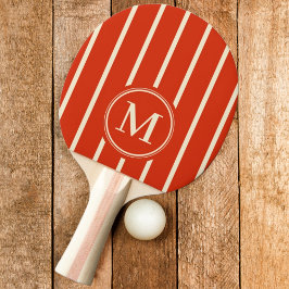 Monogramremsa Blodorange Färg Pingisracket