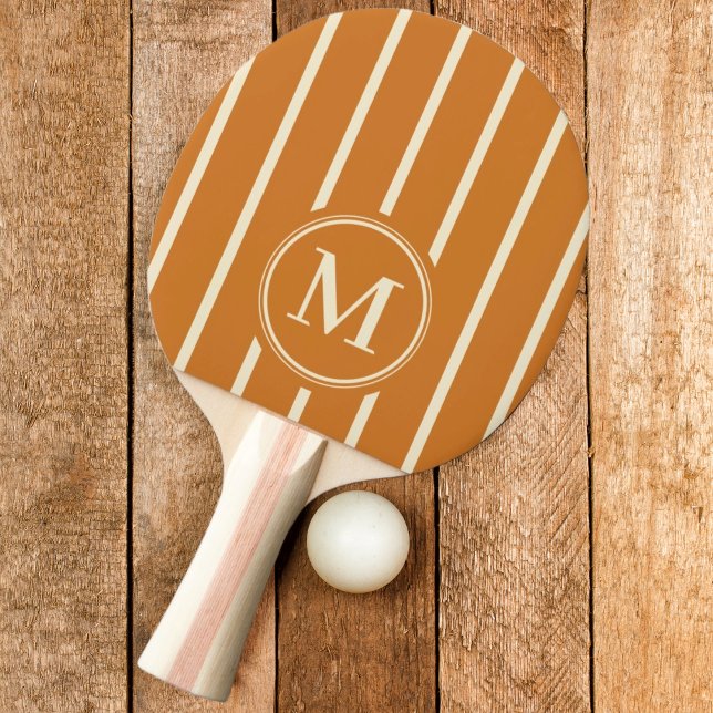 Monogramremsa Bränd honung Färg Pingisracket (Skapare uppladdad)