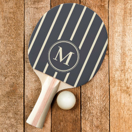 Monogramremsa i medelhavsgrå färg  pingisracket