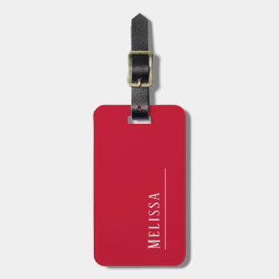 Monogramresa, körsbärsröd bagagebricka