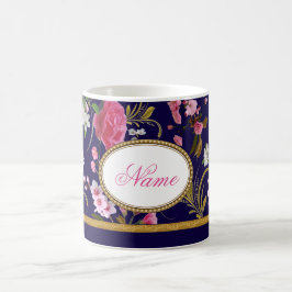 Monogramrosablommor Kaffemugg