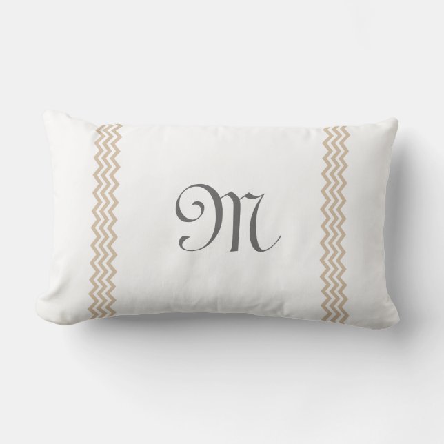 MonogramSandsparren kudder Lumbarkudde (Framsida)