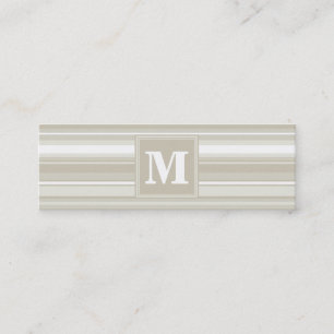Monogramsandstenrandar Mini Visitkort
