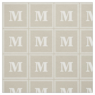 Monogramsandstenrandar Tyg