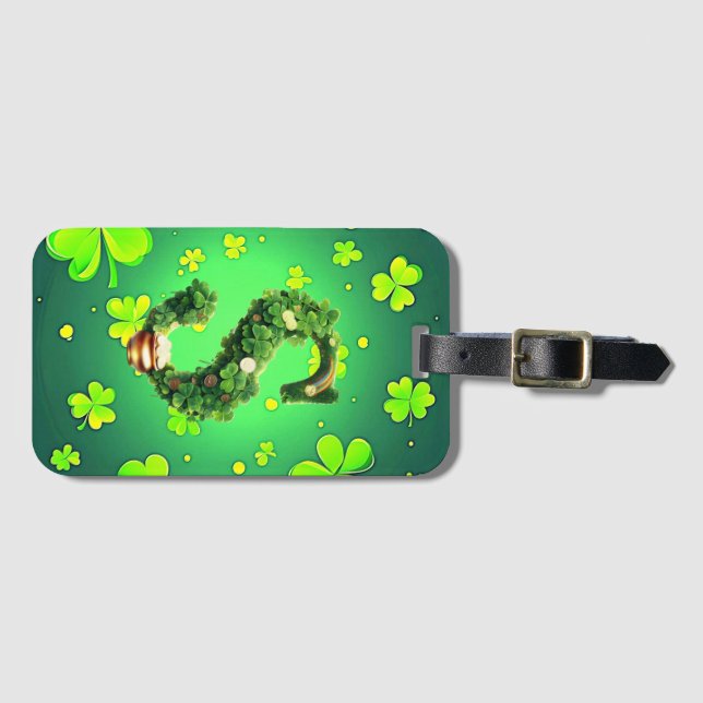 Monogramsbokstäver Bagagebricka (Framsida horisontal)