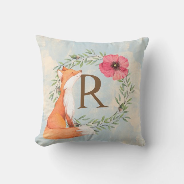 MONOGRAMskogsmarkräv Kudde (Framsida)