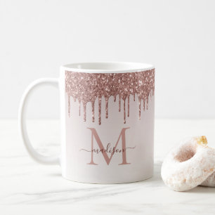 Monogramskript för Gnistra av drivrutiner i Ro Gul Kaffemugg