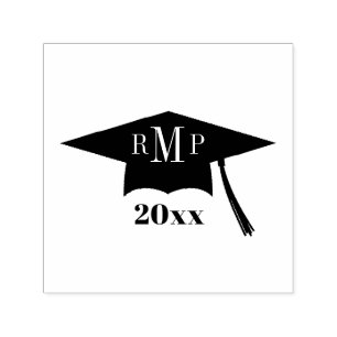 Monogramstudentmössan klassificerar av självfärgande stämpel