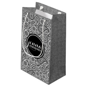 Monogramsvart & vitvintagepaisley mönster